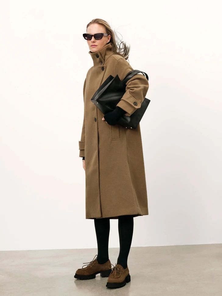 Kazar Black Classic Handbag With Two Handles