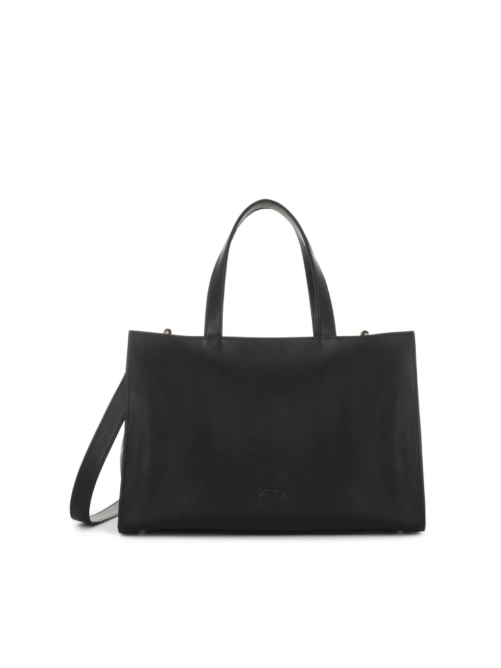 kazar Black classic handbag with two handles