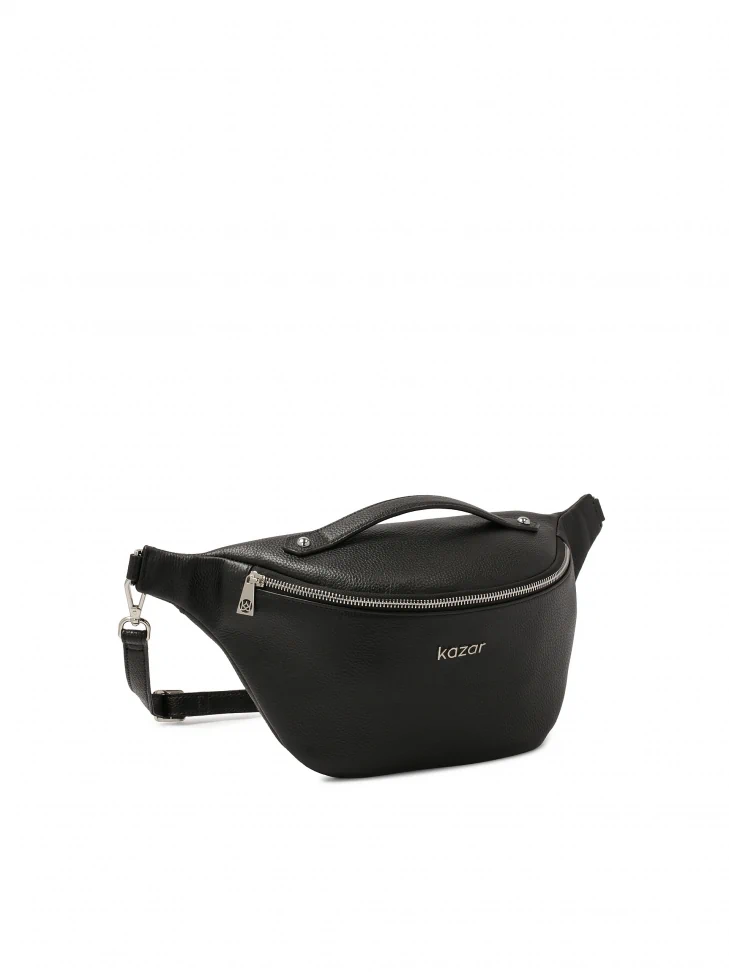 Kazar Black Classic Kidney With Silver Metals