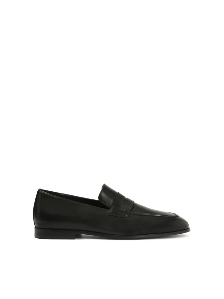 kazar Black classic leather loafers