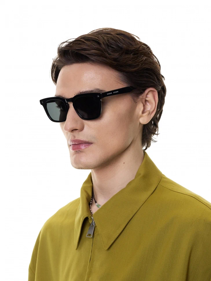 Kazar Black Classic Men's Polarized Glasses