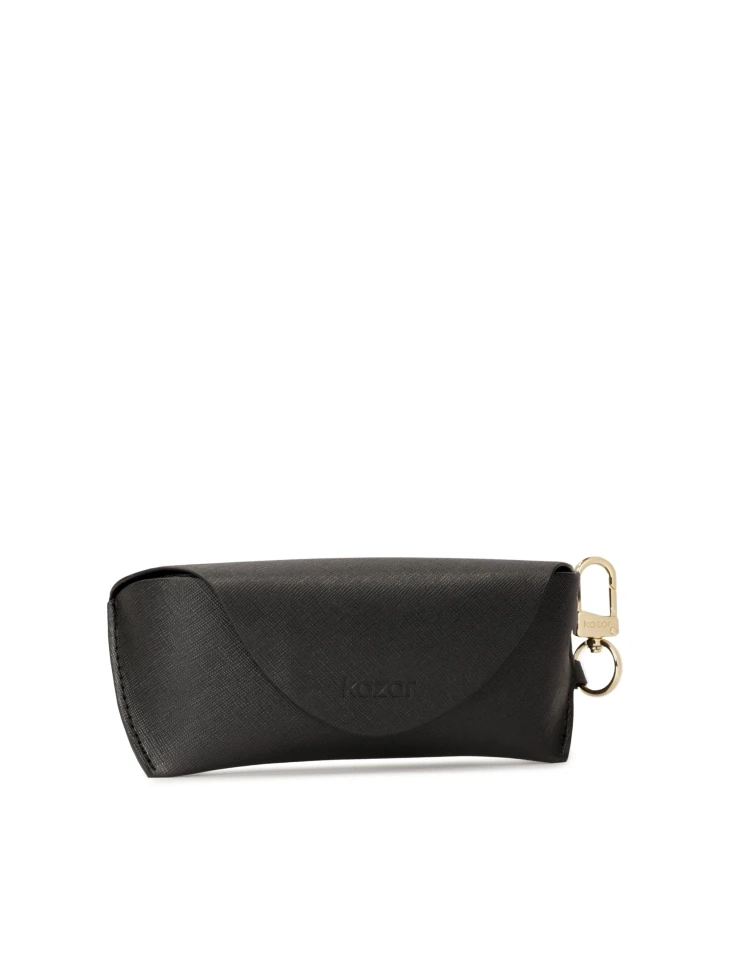 Kazar Black Clip-on Eyeglasses Case