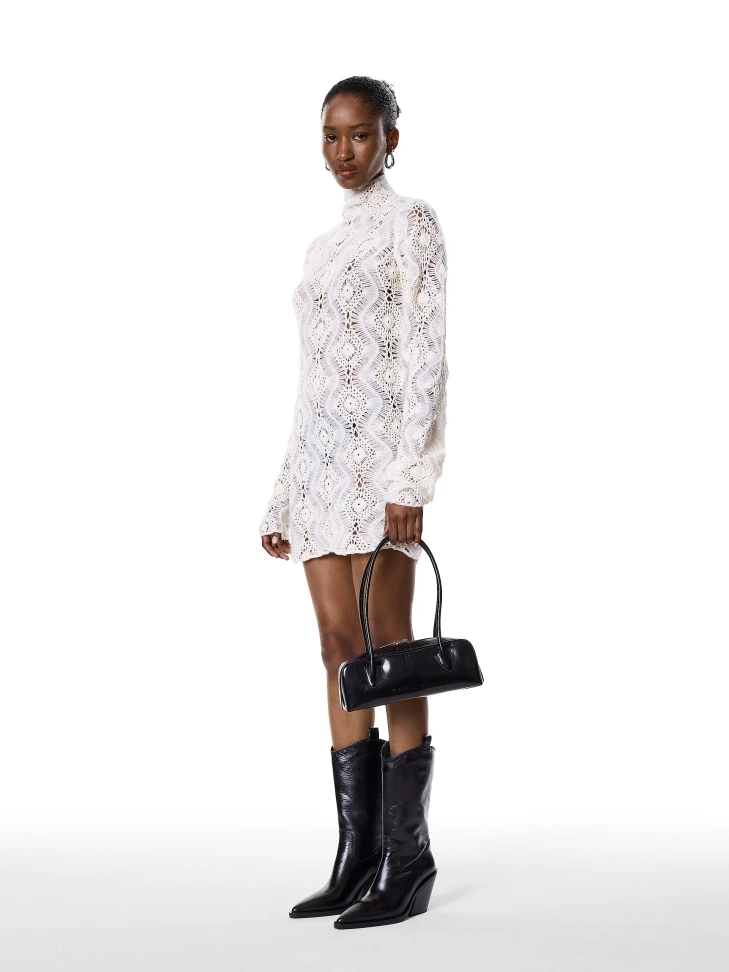 Kazar Black Cowboy Boots With Rounded Upper