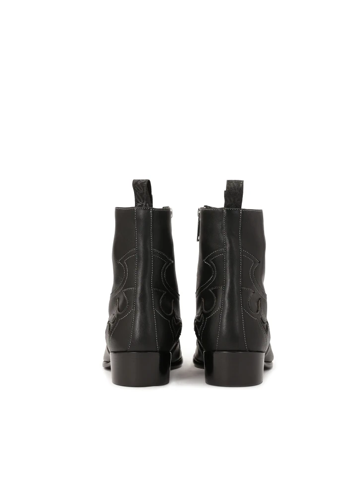 Kazar Black Cowboy-style Boots