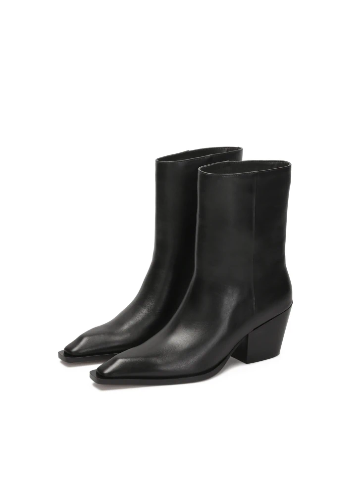 Kazar Black Cowboy-style Boots