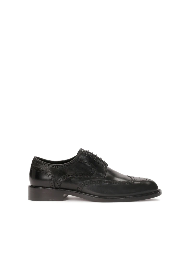 kazar Black elegant brogue-style shoes