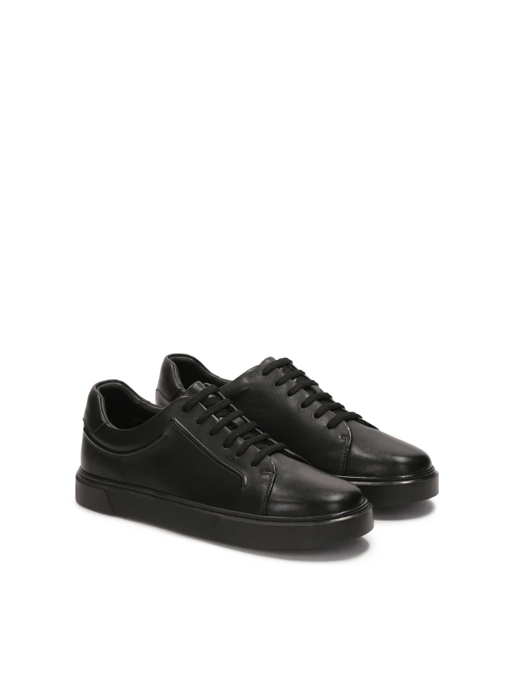Kazar Black Embossed Sneakers