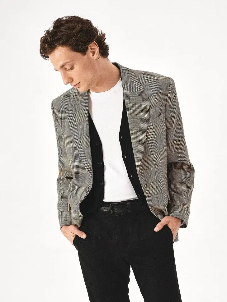 Kazar Black Fabric Belt