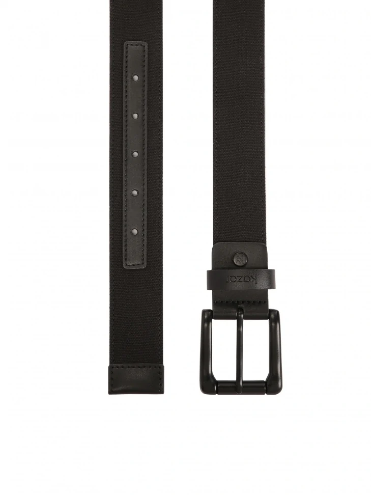 Kazar Black Fabric Belt