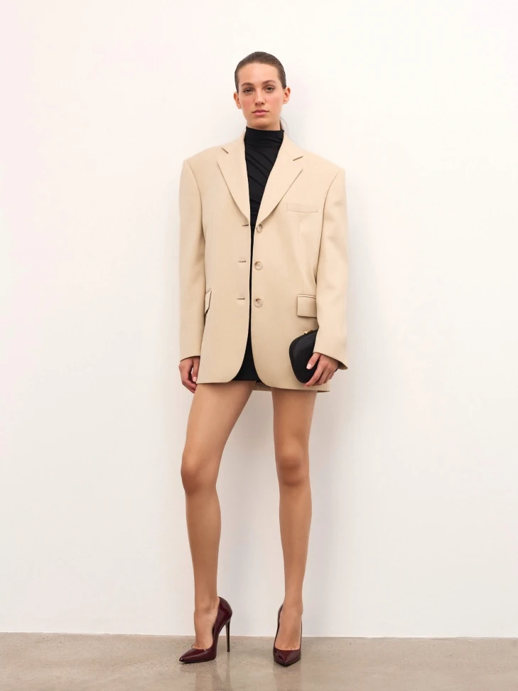 Kazar Black Fabric Clutch Bag With Rounded Shape