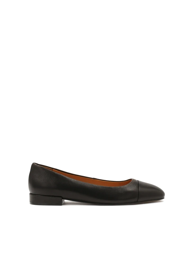 kazar Black flat-heeled pumps