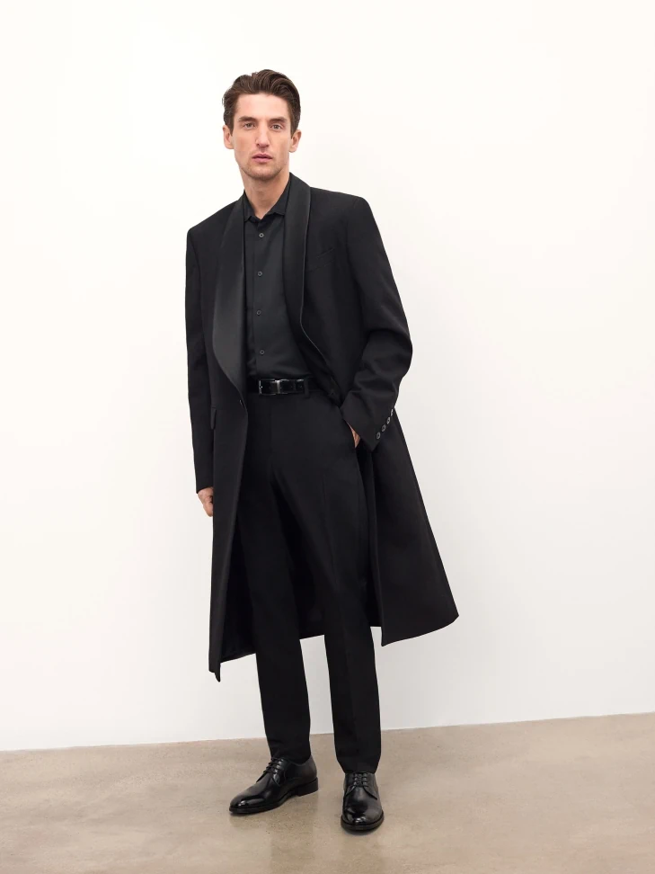 Kazar Black Formal Leather Shoes