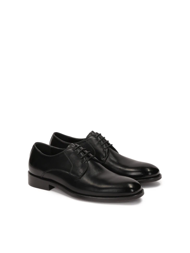 Kazar Black Formal Leather Shoes