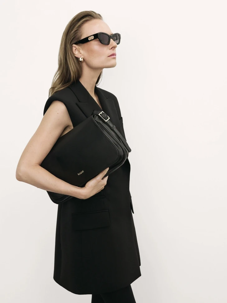 Kazar Black Glasses With Gold Monograms