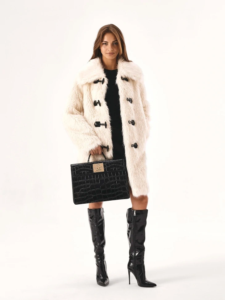 Kazar Black Handbag In The Form Of A Briefcase