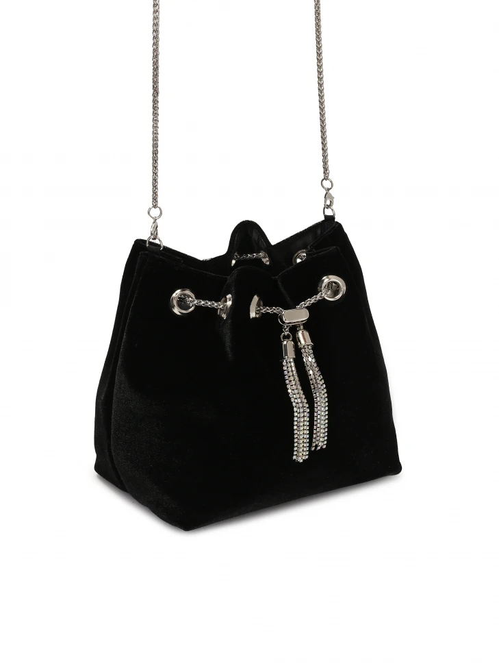 Kazar Black Handbag Made Of Soft Material
