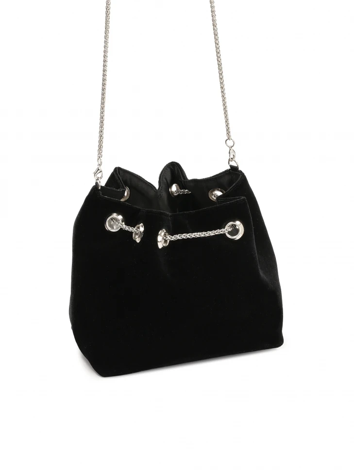 Kazar Black Handbag Made Of Soft Material