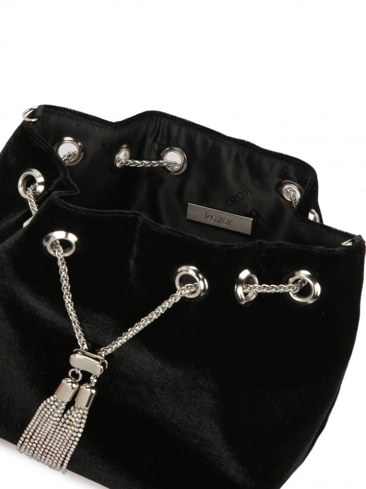 Kazar Black Handbag Made Of Soft Material