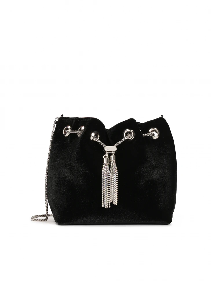 kazar Black handbag made of soft material