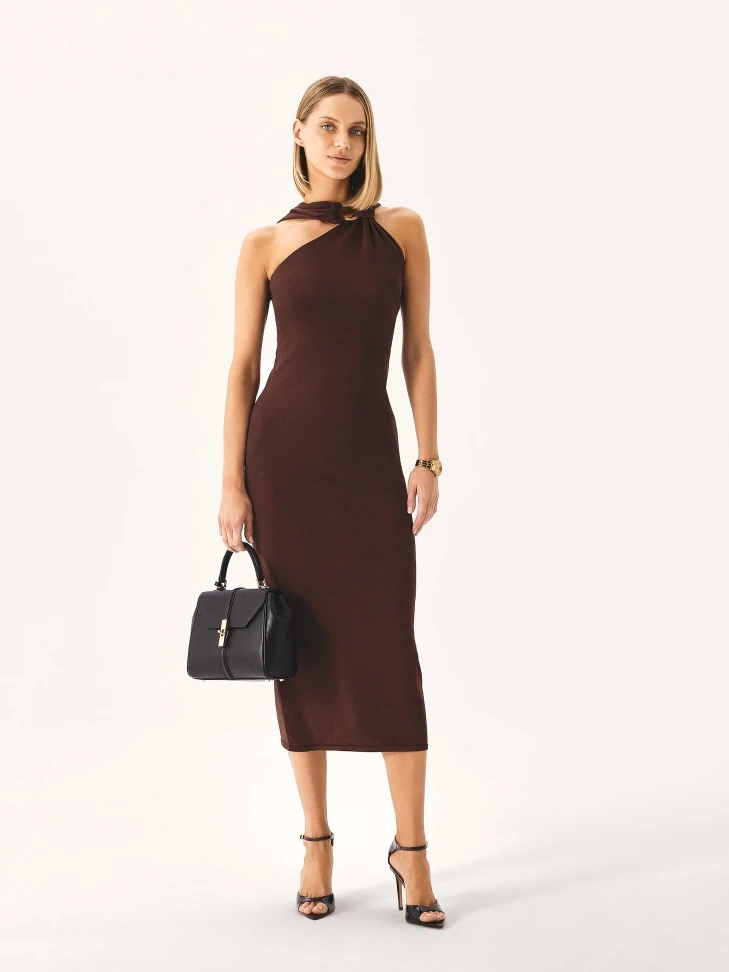 Kazar Black Handbag Of The Type With Handle