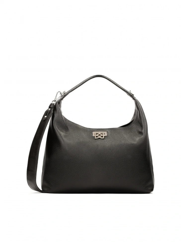 kazar Black handbag with a loose fit