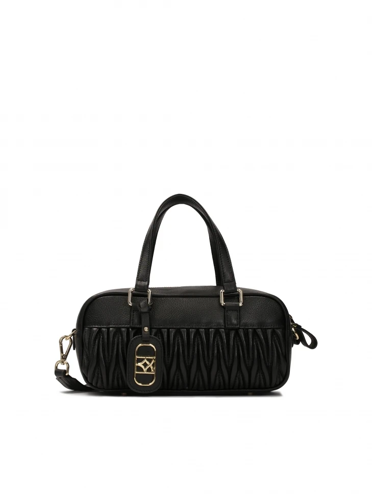 kazar Black handbag with an interesting shape
