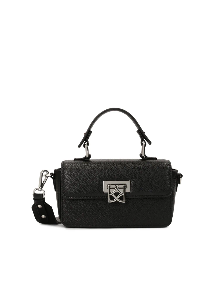 kazar Black handbag with rigid regular form