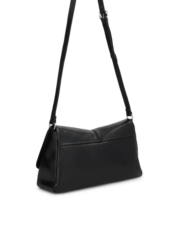 Kazar Black Handbag With Strap