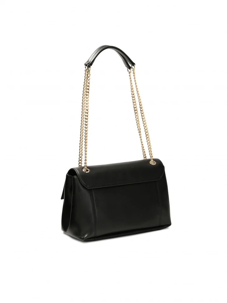 Kazar Black Handbag With Twist Closure