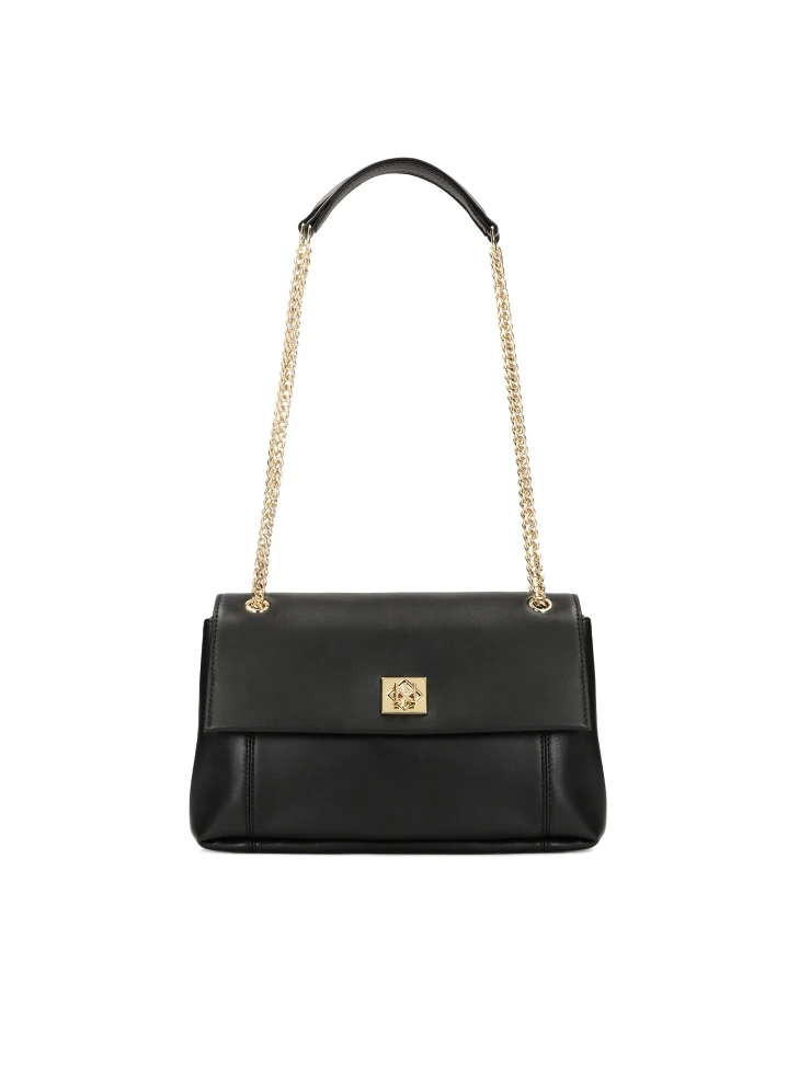 kazar Black handbag with twist closure
