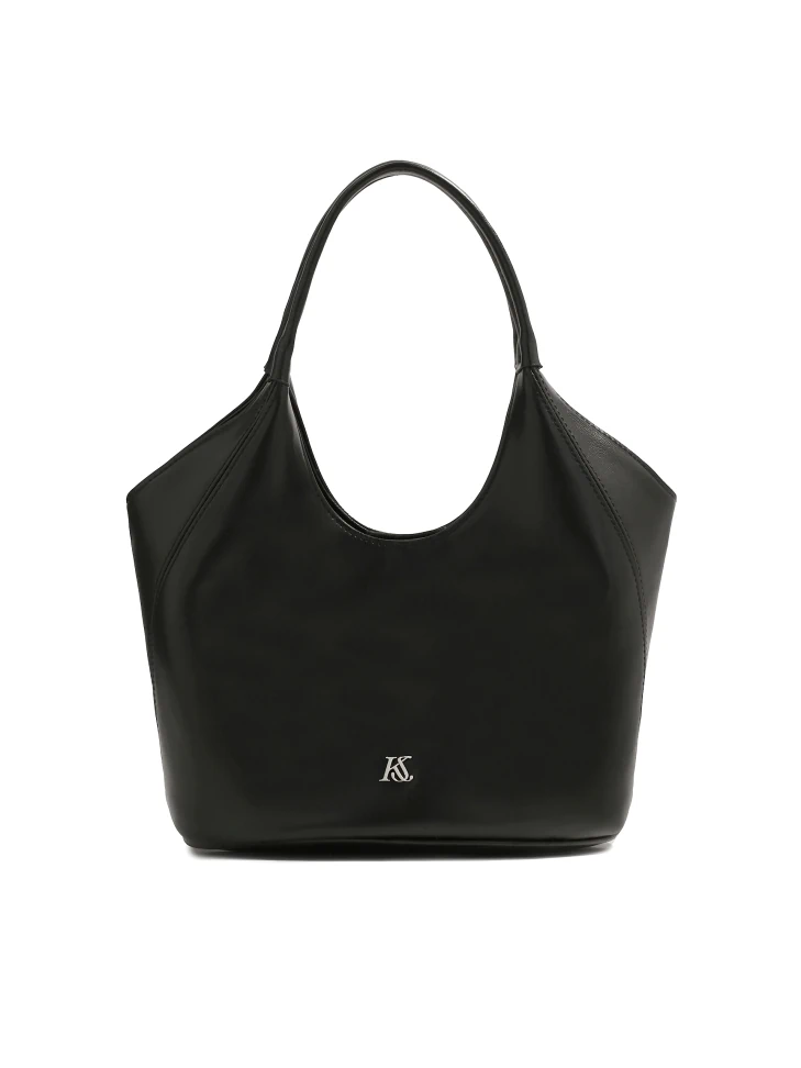 kazar Black handbag with two handles