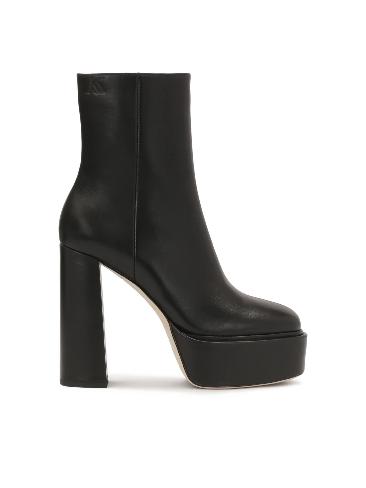 kazar Black heeled and platform boots