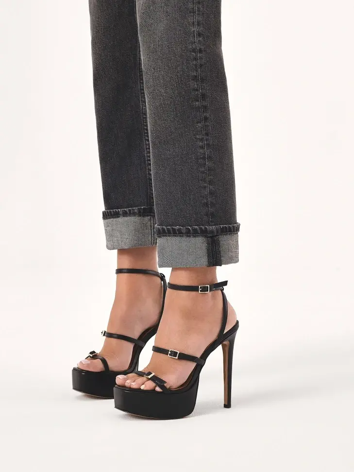 Kazar Black Heeled And Platform Sandals