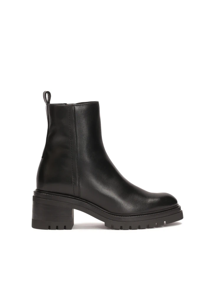 kazar Black heeled boots with a simple upper