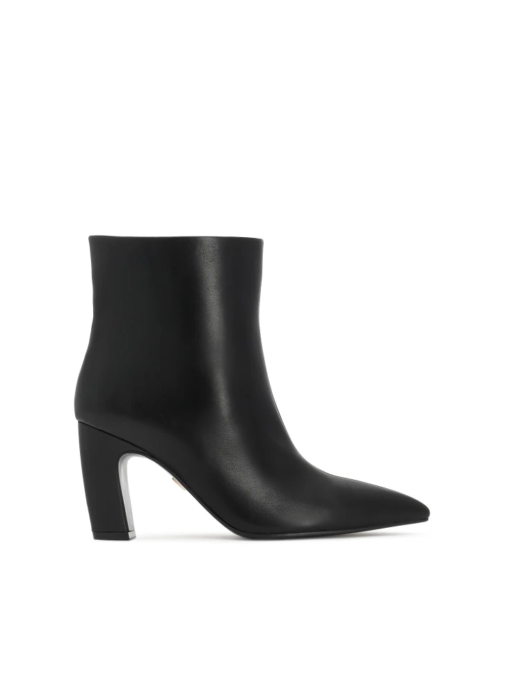 kazar Black heeled boots with slip-on upper