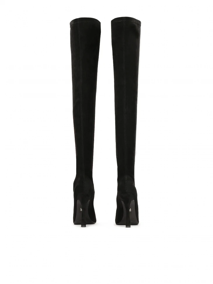 Kazar Black High Stiletto Musketeers