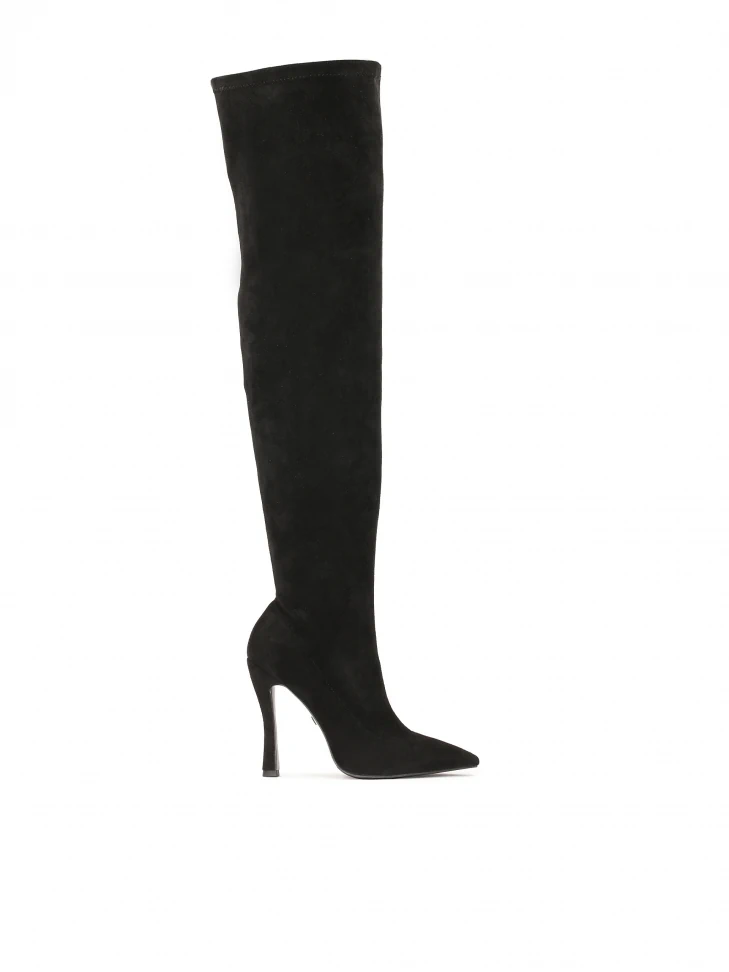 kazar Black high stiletto musketeers