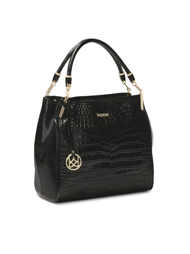 Kazar Black Large Shoulder Bag