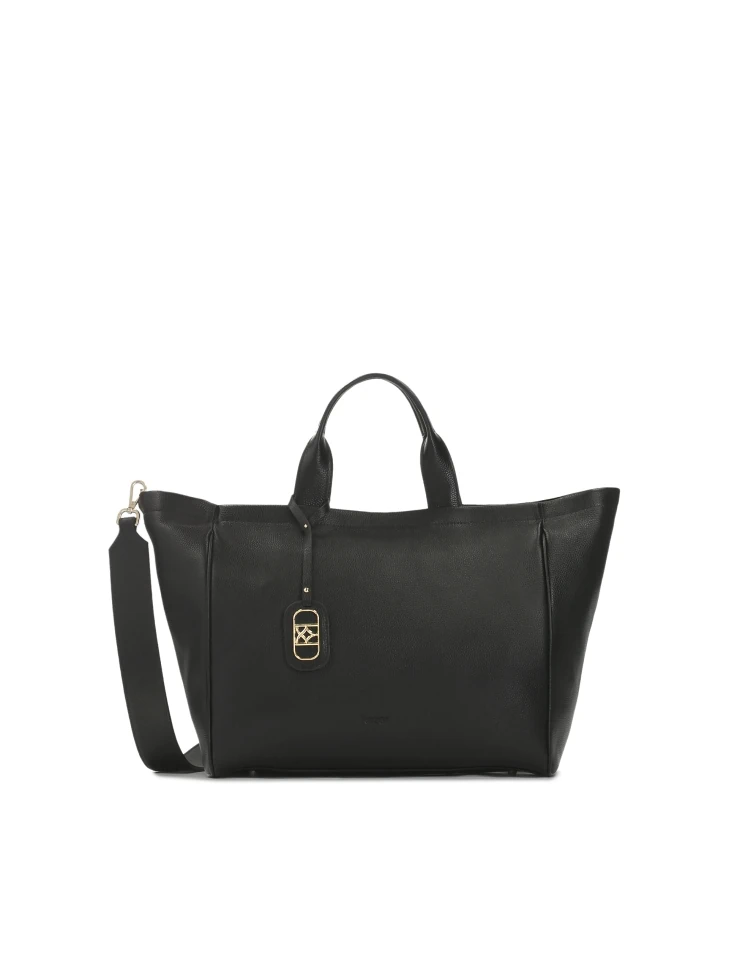 kazar Black large soft leather handbag