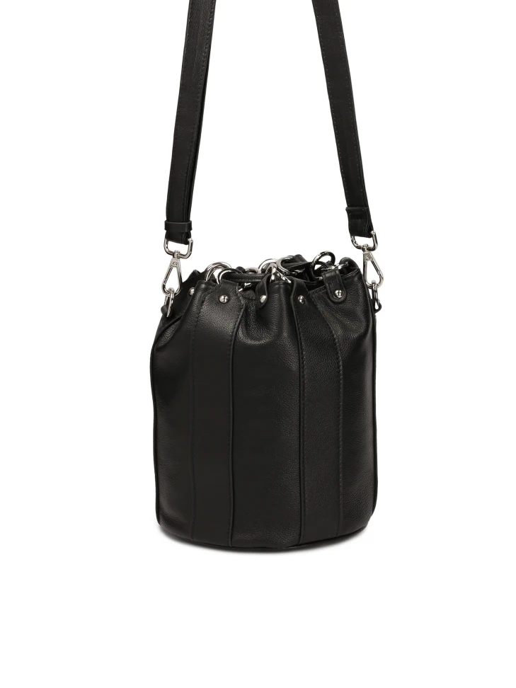 Kazar Black Leather Bag Handbag