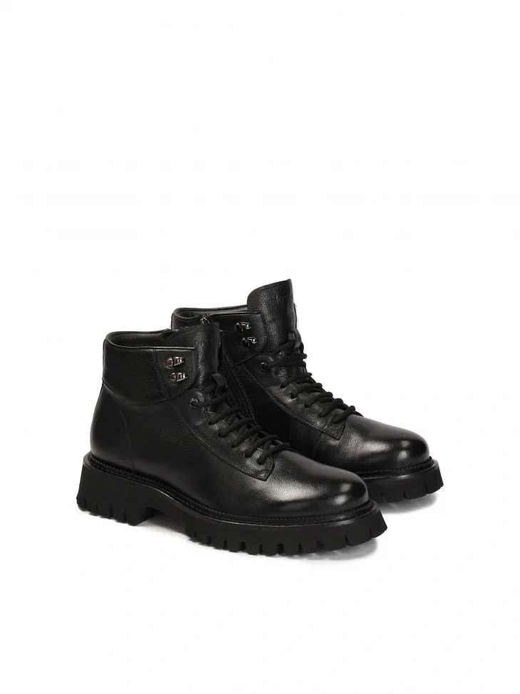 Kazar Black Leather Boots
