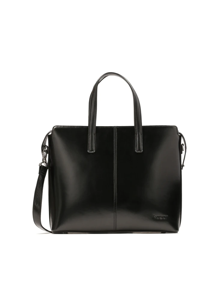 kazar Black leather business style handbag