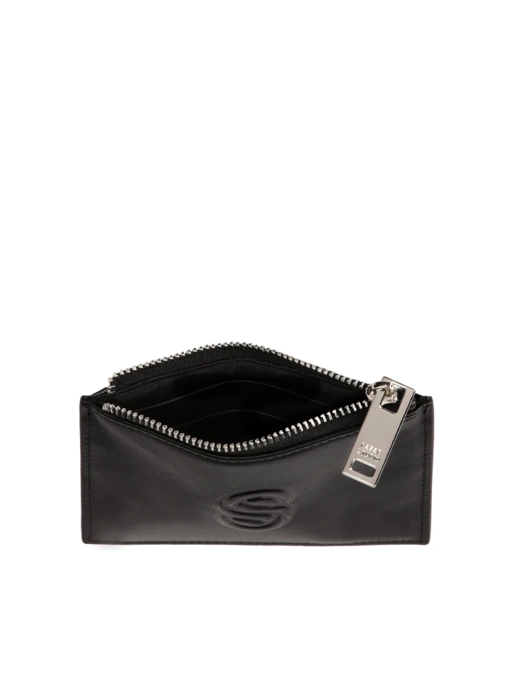 Kazar Black Leather Card Case