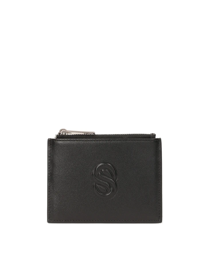 kazar Black leather card case
