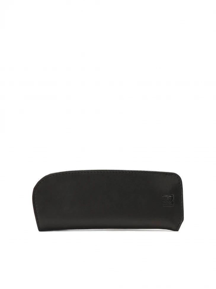 kazar Black leather case for glasses and pen