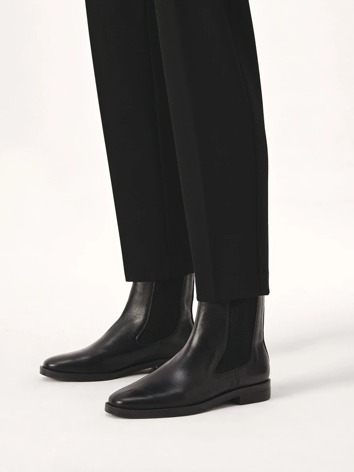 Kazar Black Leather Chelsea Boots