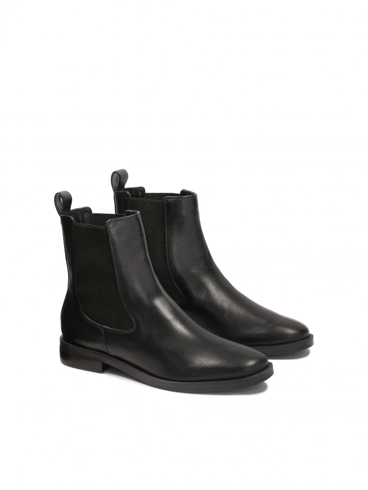 Kazar Black Leather Chelsea Boots
