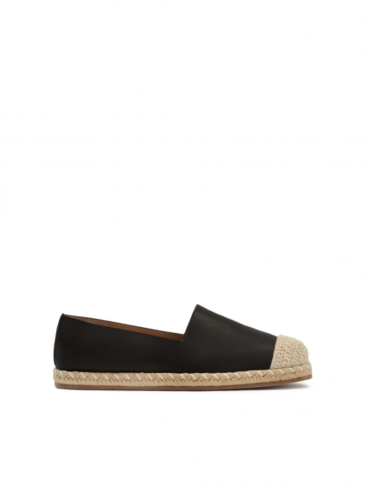 kazar Black leather espadrilles