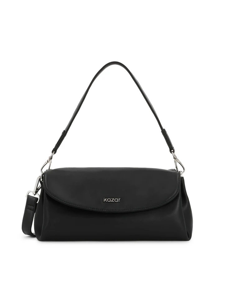 kazar Black leather handbag with detachable straps