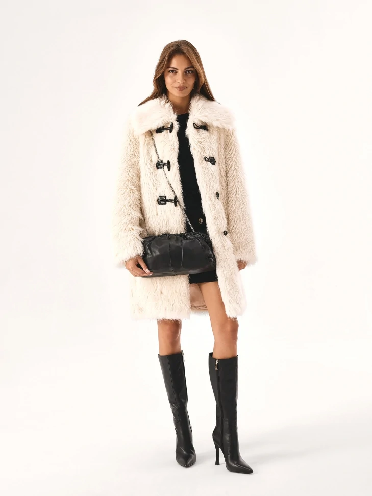 Kazar Black Leather High-heeled Boots